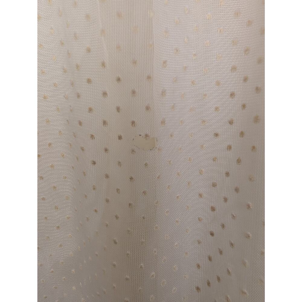 Vintage Maxi Dress Swiss Dot Sheer Boho Prairie Boho Coquette Fairy Cream Size S - Picture 9 of 12